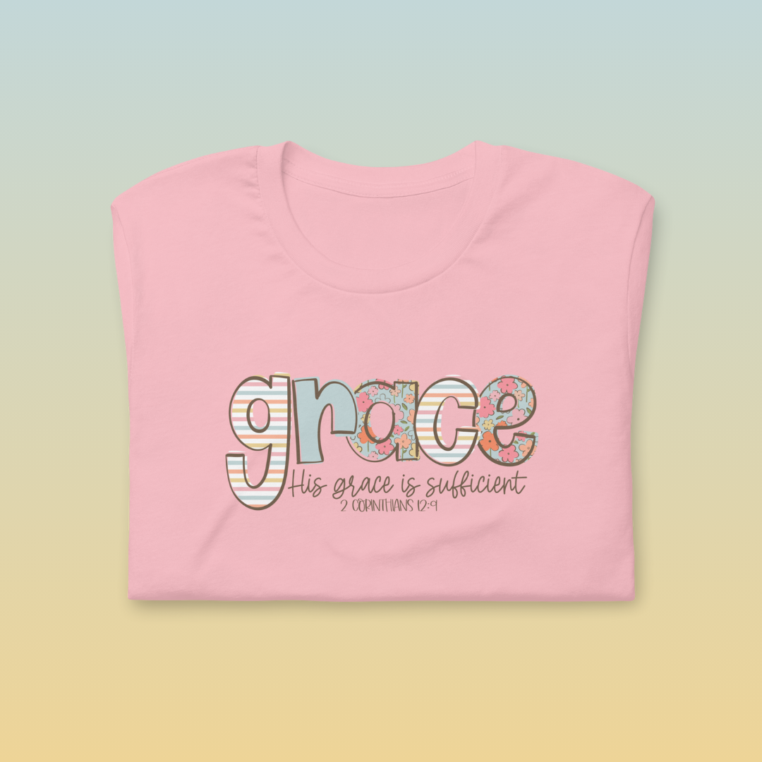 T-Shirt of the Month - Grace is Sufficient - August