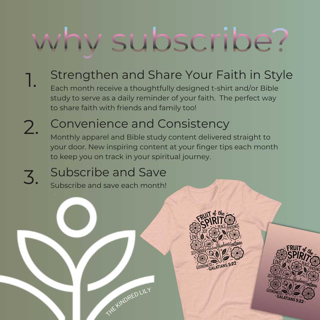 T-Shirt & Bible Study of the Month - Fruit of the Spirit- June