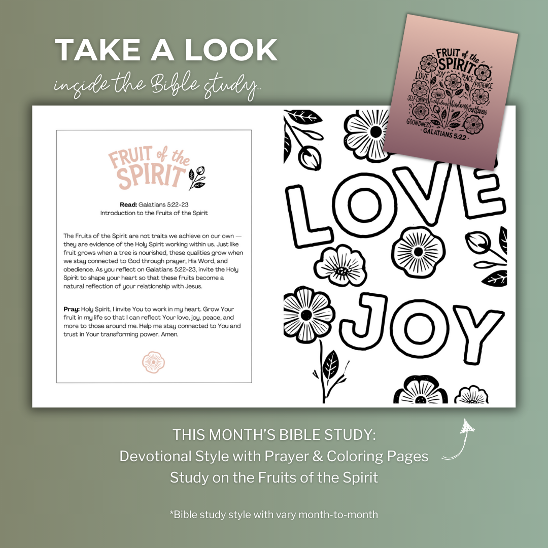 T-Shirt & Bible Study of the Month - Fruit of the Spirit- June