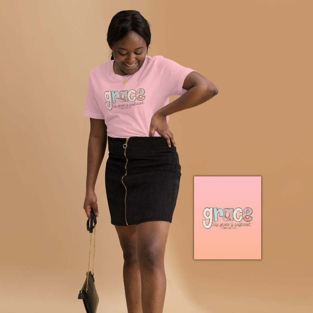 T-Shirt & Bible Study of the Month - Grace is Sufficient - August