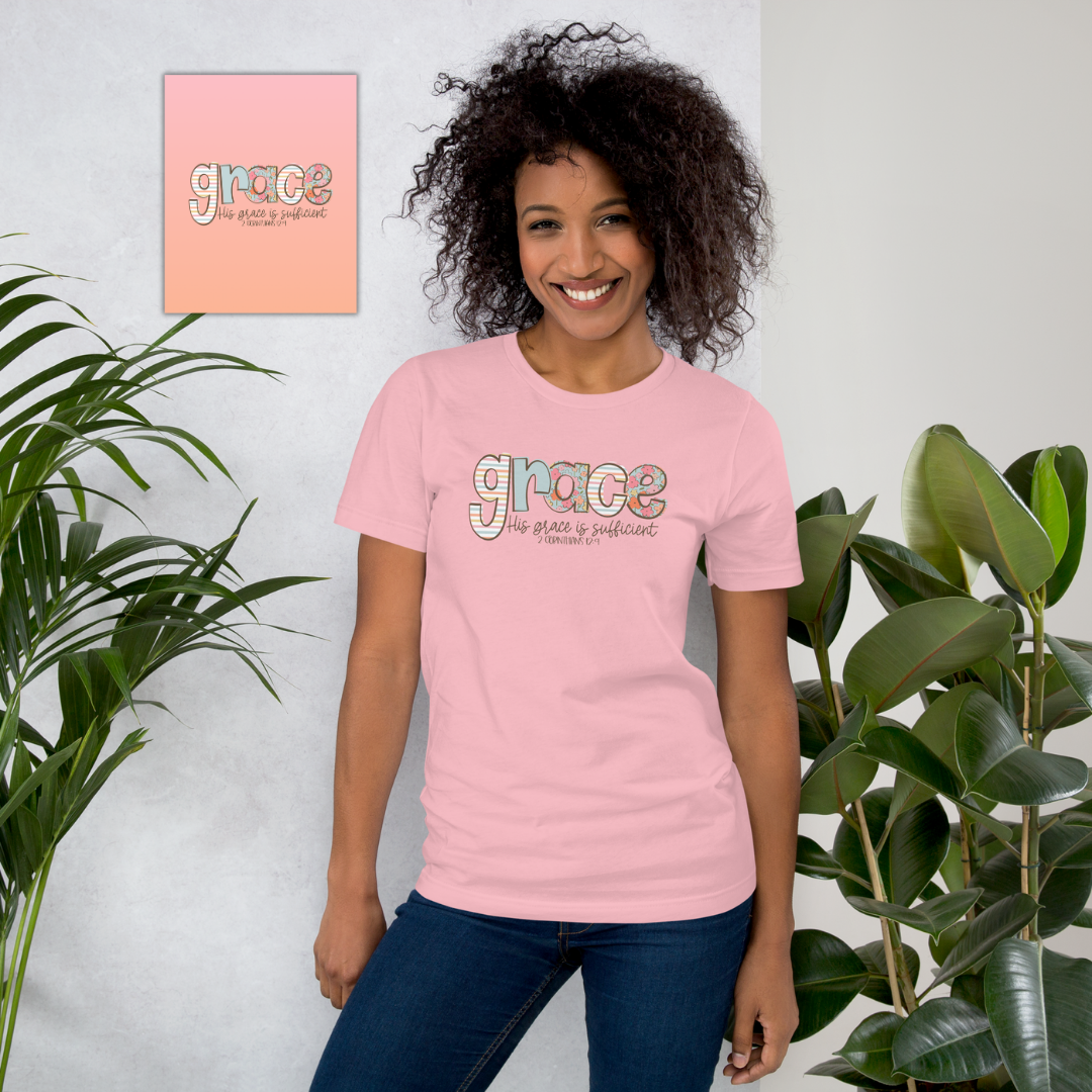 T-Shirt & Bible Study of the Month - Grace is Sufficient - August