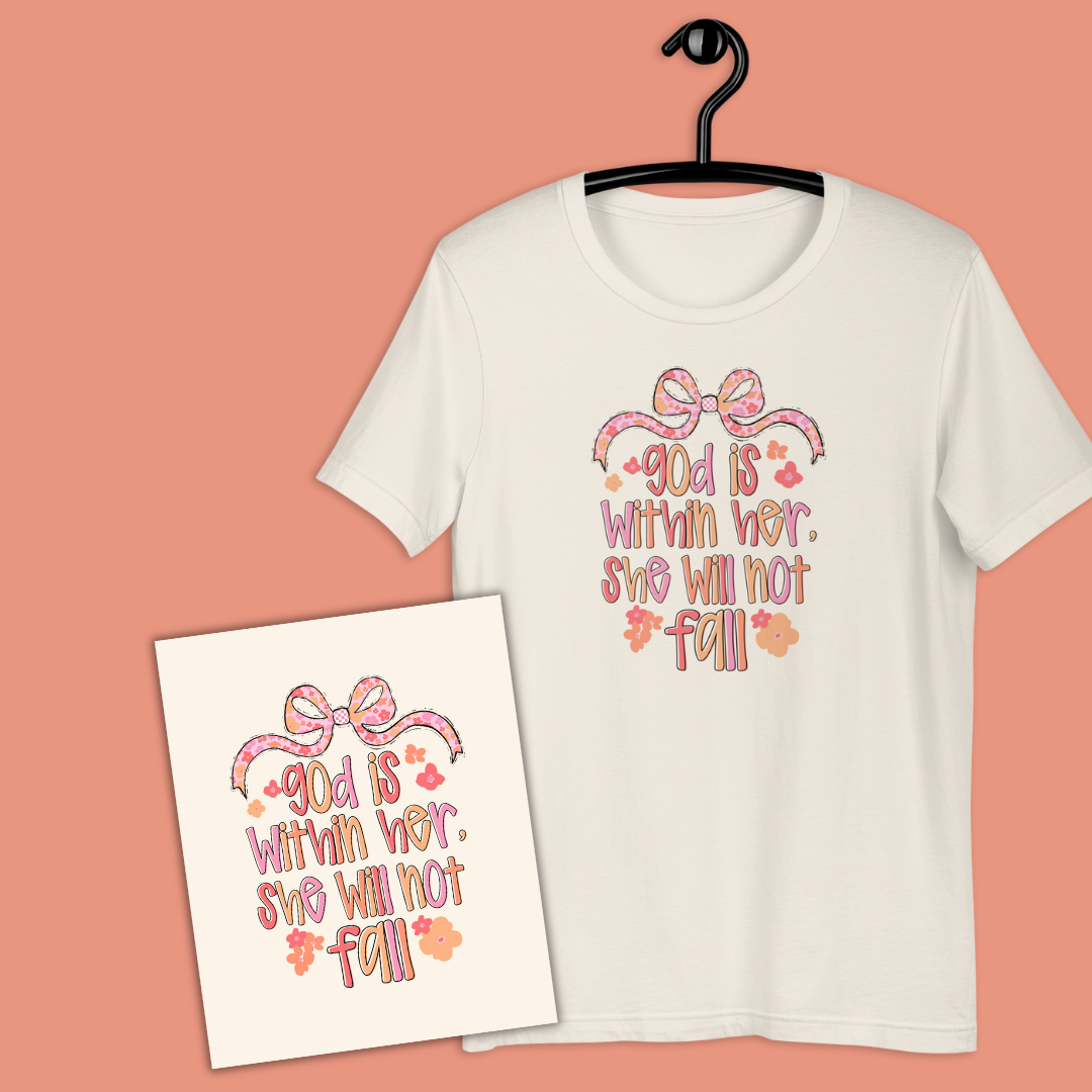 T-Shirt & Bible Study of the Month - God is Within Her - September